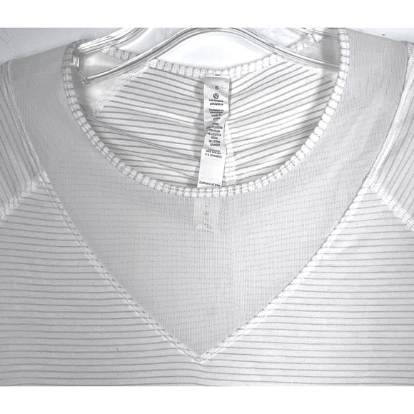 Lululemon Lightweight Mesh Short Sleeve 6 White NWOT - Picture 11 of 15